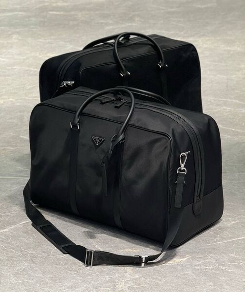 Дорожная сумка Prada мужской кожа черный 108325-3