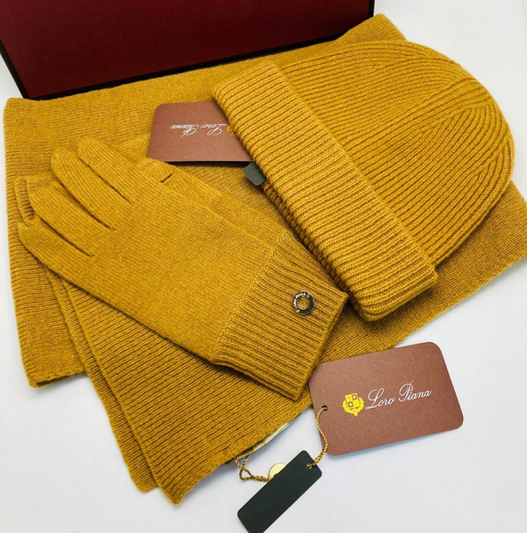 Комплект Loro Piana женский вязаная ткань горчичный 95432