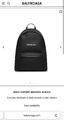 Мужской рюкзак Balenciaga мужской кожа черный 167098-7