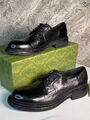 Мужские туфли Gucci мужской кожа черный 171571-2