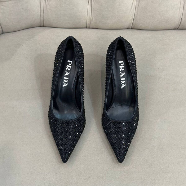 Туфли Prada женский кожа черный 134565-4