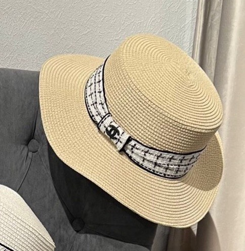 Шляпа Chanel женский солома бежевый 118640