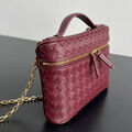Сумка Bottega Veneta женский кожа бордовый 201451-3