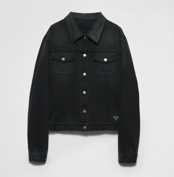 Мужская джинсовка Prada мужской джинса черный,белый 196661