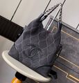 Сумка Chanel женский кожа графитовый 194168-1