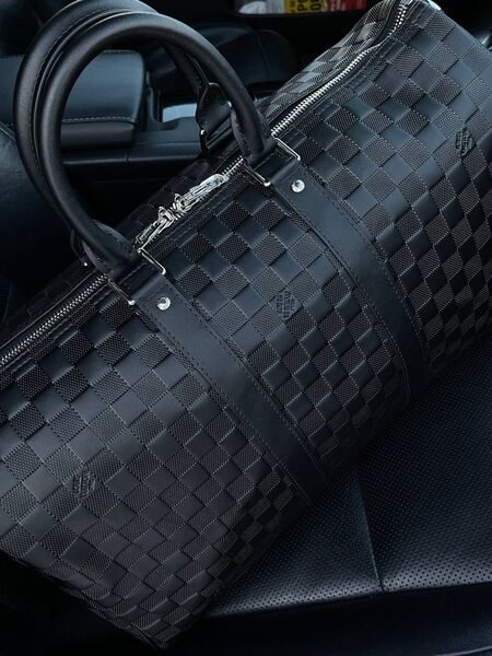 Дорожная сумка Louis Vuitton мужской кожа черный 19174-7