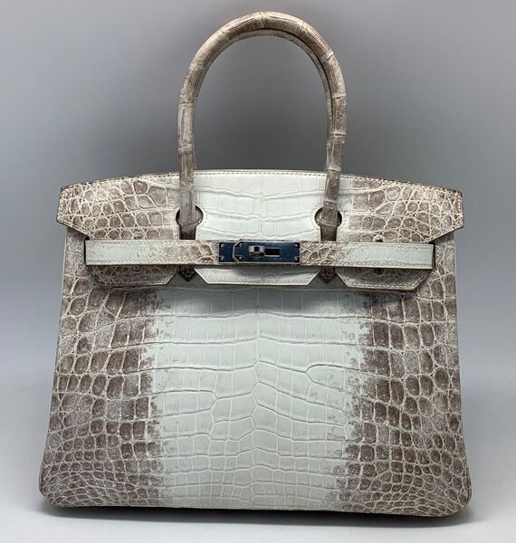 Сумка Hermès Birkin 30 женский кожа графитовый 75301