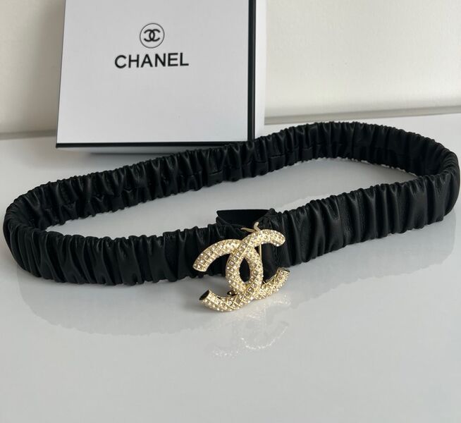 Женский ремень Chanel женский кожа черный 139202