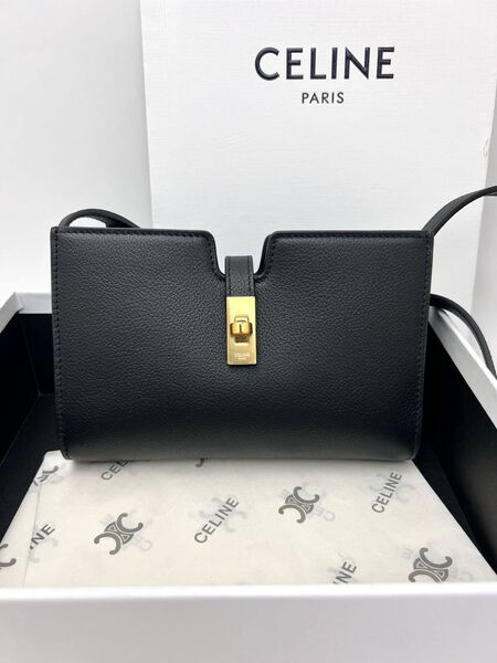 Сумка Celine женский кожа черный 179690-3