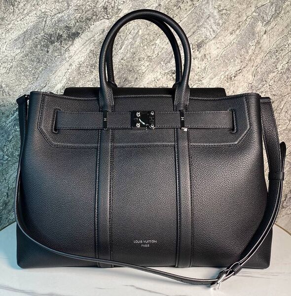 Мужской портфель Louis Vuitton мужской кожа черный 170729
