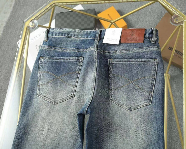 Мужские джинсы Brunello Cucinelli мужской джинса бирюзовый 162643-3