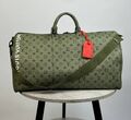 Дорожная сумка Louis Vuitton мужской кожа болотный 147299-1