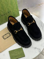 Ботинки Gucci женский замша черный 136767-9