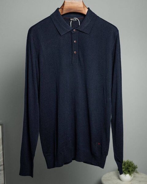 Мужское поло Kiton мужской синий 158196