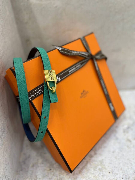 Женский ремень двухсторонний Hermès женский болотный 119376-2