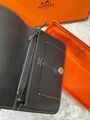 Кошелек Hermès женский кожа черный 130195-3