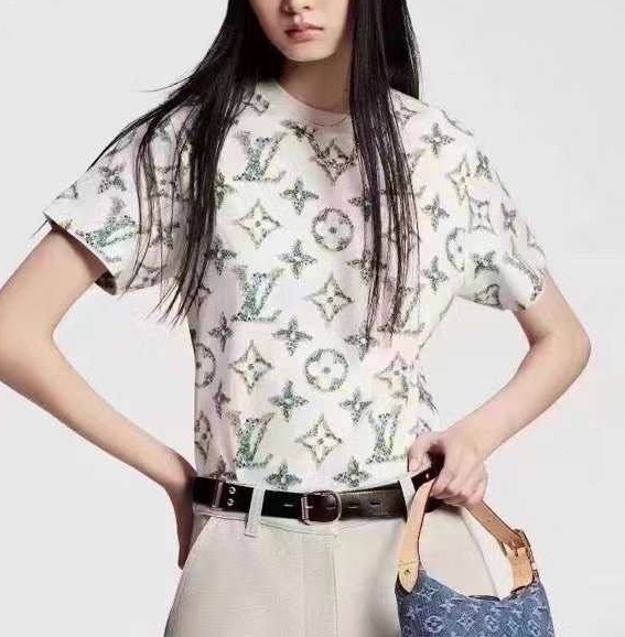 Футболка Louis Vuitton женский белый 138529