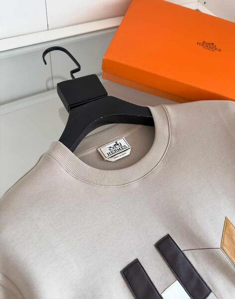 Мужской свитшот Hermès мужской бежевый 161240-4