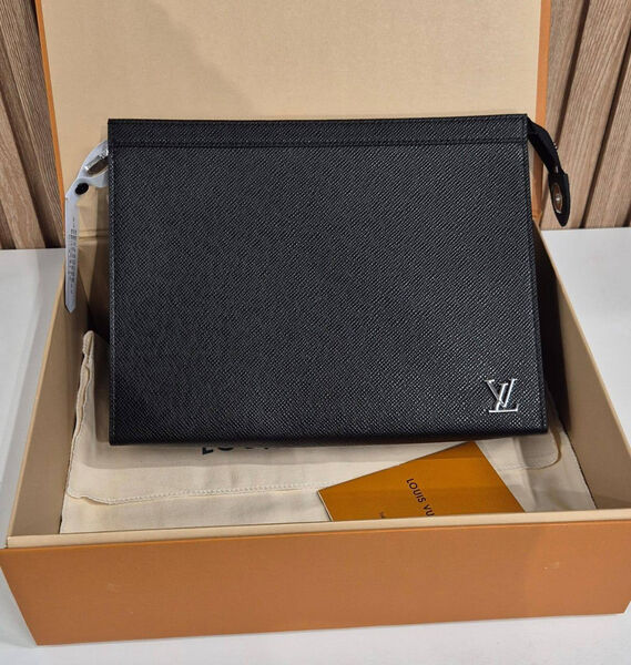 Мужской клатч Louis Vuitton мужской кожа черный 110748-2