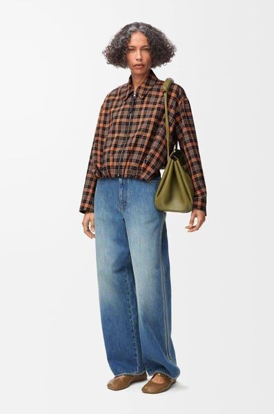 Джинсы Loewe женский джинса бирюзовый 200223-3