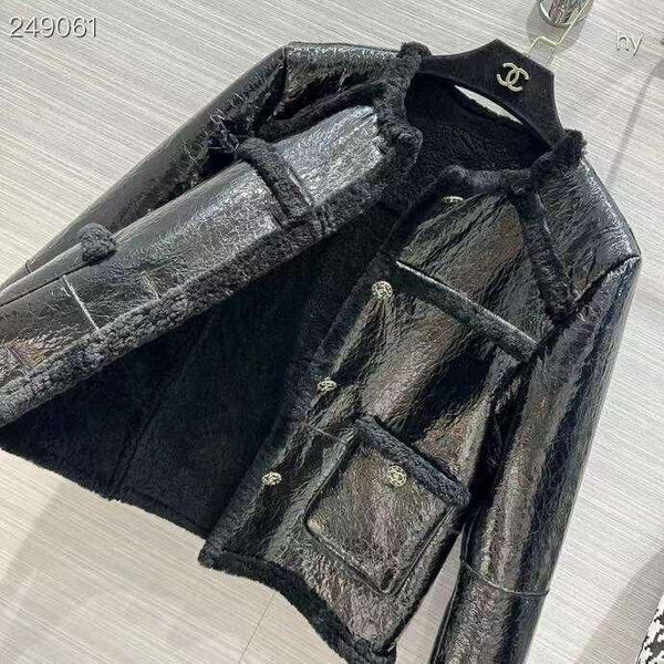 Дубленка Chanel женский черный 125606-4