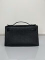Сумка Hermèskelly 20 Pochette женский кожа черный 138053-3