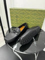 Мужские мокасины Gucci мужской кожа черный 195859-3