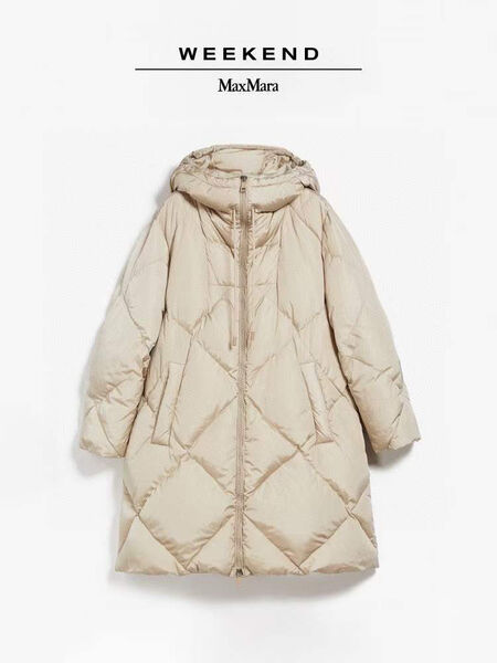 Пуховик Max Mara женский бежевый 98817-2