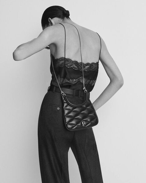 Сумка Saint Laurent женский кожа черный 165026-2