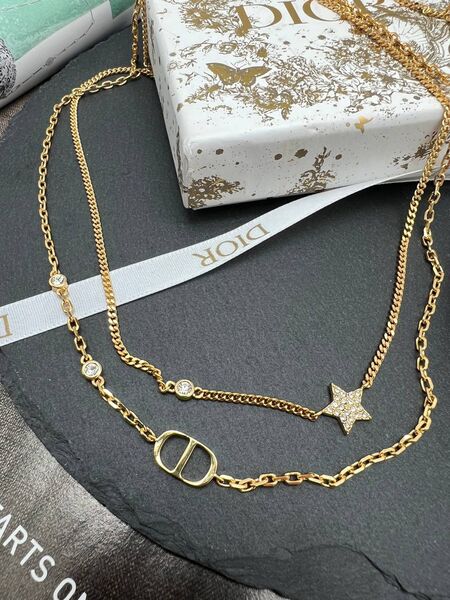 Колье Christian Dior бронзовый 175170-2
