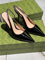 Туфли Gucci женский кожа черный 146985-3