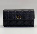 Кошелек Christian Dior женский кожа chèvre черный,белый 31763