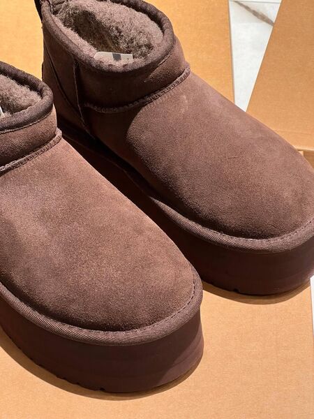 Угги Ugg Platform Mini женский замша 167685-2