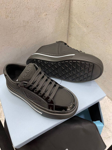 Кеды Prada женский кожа черный 135291-3