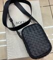 Мужская сумка мессенджер Bottega Veneta мужской кожа черный 170726-1