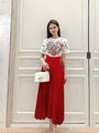 Футболка Christian Dior женский бордовый 137582