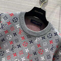 Свитер Louis Vuitton женский вязаная ткань графитовый 124482-2