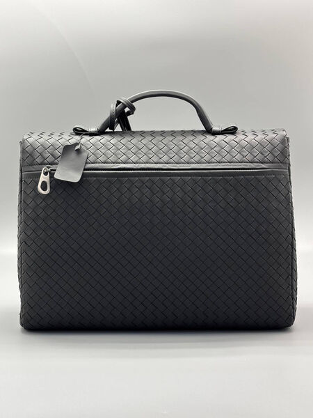 Мужской портфель Bottega Veneta мужской кожа черный 197812-2