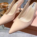 Туфли Miu Miu женский кожа бежевый 106927-8