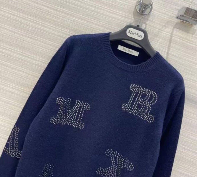 Свитер Max Mara женский вязаная ткань синий 128474