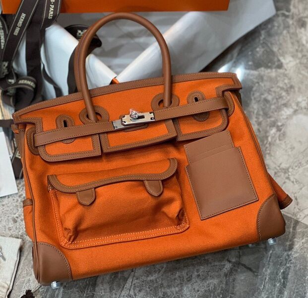 Сумка Hermès Birkin Cargo женский кожа оранжевый 99089