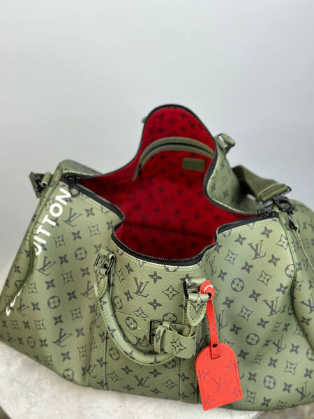 Дорожная сумка Louis Vuitton мужской кожа болотный 147299-2