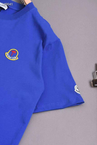 Мужская футболка Moncler мужской синий 172518-6