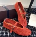 Балетки Alaïa женский солома оранжевый 175257-1