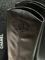 Сапоги Chanel женский кожа черный 161085-4