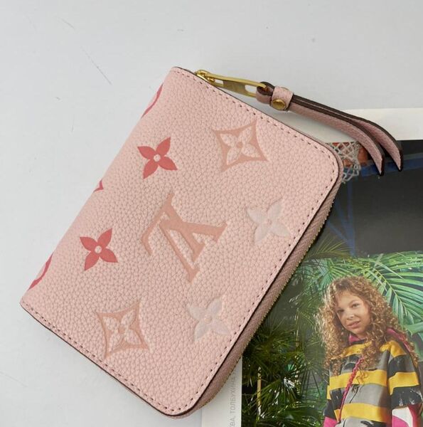 Кошелек Louis Vuitton женский кожа розовый 31945