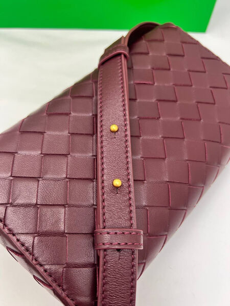Сумка Bottega Veneta Mini женский кожа бордовый 156374-4