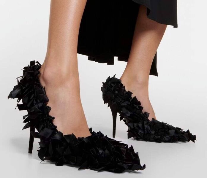 Туфли Balenciaga женский кожа черный 137699