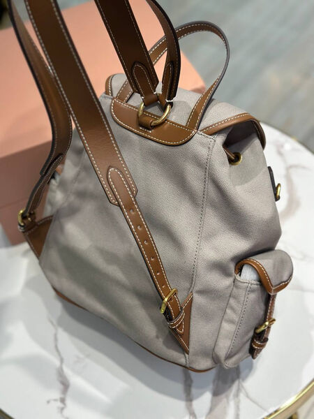 Рюкзак Miu Miu женский текстиль графитовый 191296-2