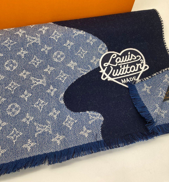 Мужской шарф Louis Vuitton мужской синий 54262